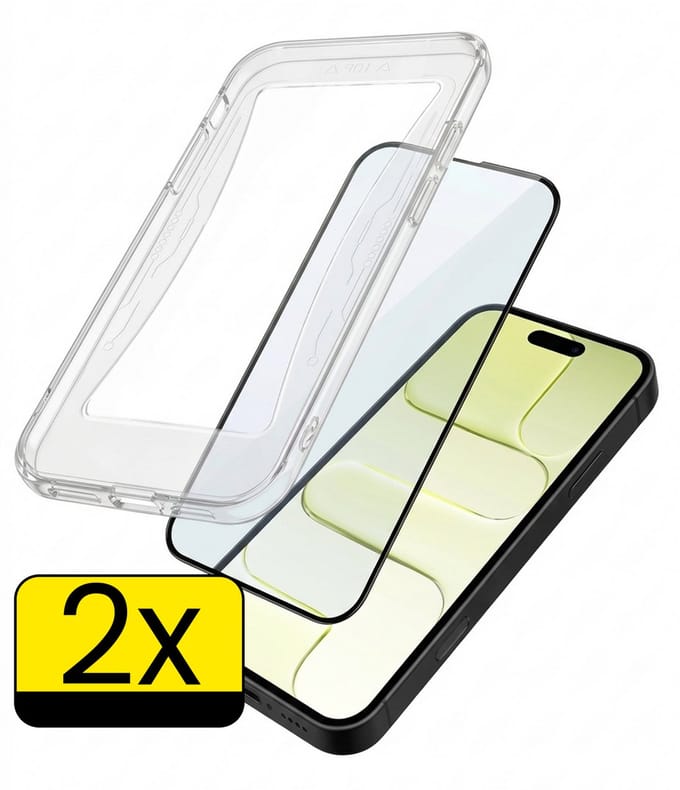 Screenprotector - Geschikt voor Apple iPhone Air - 2 Stuks - Met Installatie Kit - Beschermglas - Gehard Glas - Tempered Glass - Screen Protector