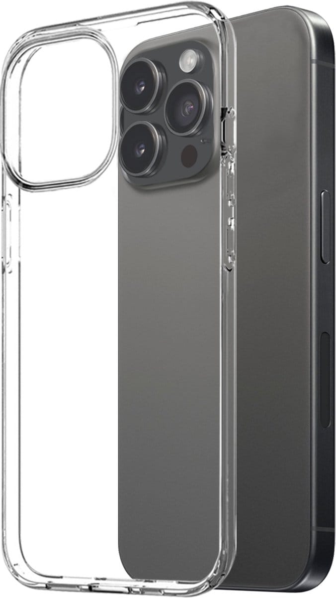 Silicone Hoesje Geschikt voor: iPhone 16 Pro Max - Soft Silicone - Transparant- ZT Accessoires