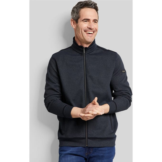 Bugatti Herren Sweaterjack met steekzakken