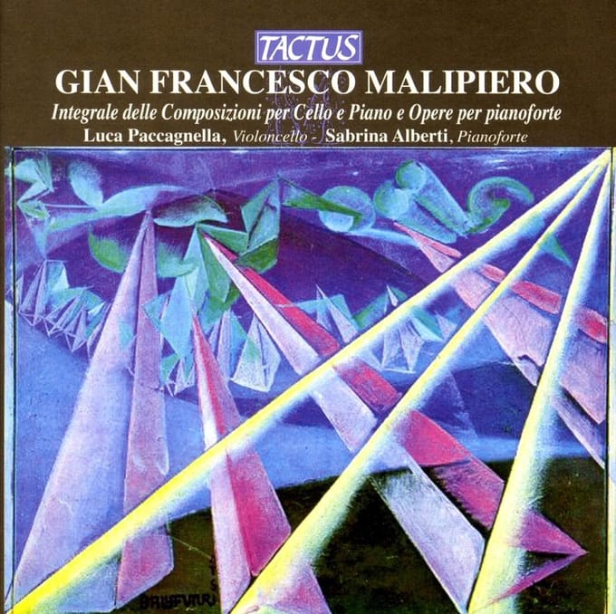 Luca Paccagnella & Sabrina Alberti - Malipiero: Integrale Opere Per Cello E Piano E Opere Per Pianoforte (CD)