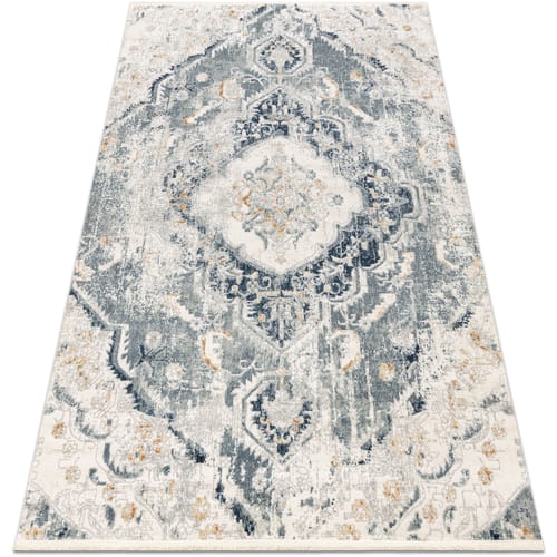 Kleden Rugsx DISTIN 0816A blauw / lichtgroen / wit 200x290 cm