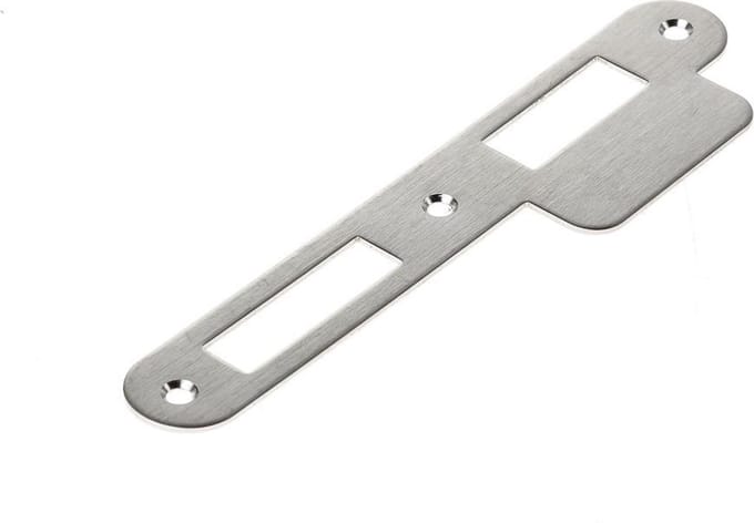 Sluitplaat rvs afger. D&N, korte lip,DIN LS