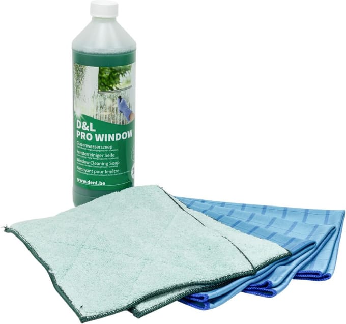 Bamboe Glasdoeken Microvezel Promo Doek Set - Blauw