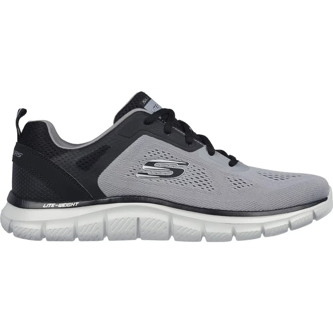 Skechers Track Ripkent heren sneakers grijs zwart
