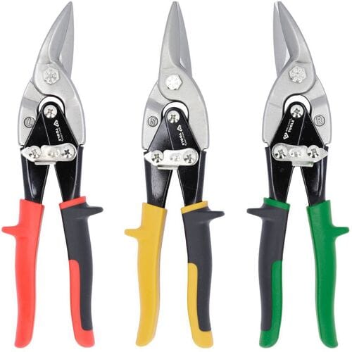 BRILLIANT TOOLS Hefel-Blechdurchgangsscheren-Set 3-delig - BT067200