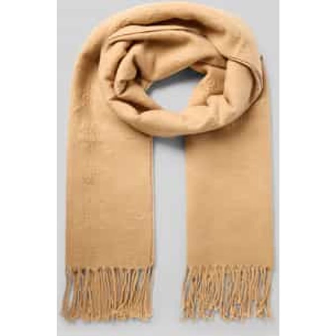 GUESS sjaal Scarf 70X180 Beige Lichtbruin