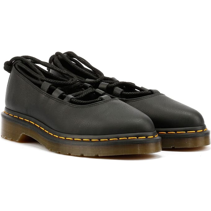 Dr. Martens Elphie II Virginia Dames Schoenen Van Zwart Leer
