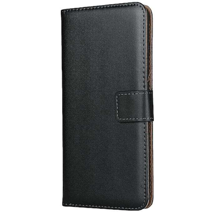 CaseBody Samsung Galaxy A51 Echt Lederen Bookcase Zwart