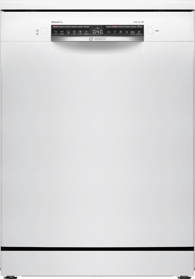 Bosch SMS4EVW00E - Serie 4 - Vrijstaande vaatwasser - 60 cm - Wit - Energielabel C - Home Connect