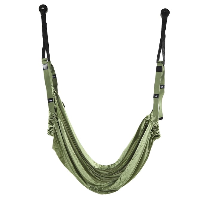 Yoga Riem voor Rekken Multifunctionele Rugbuiging Assistent Trainer Deur Taille Rug Been Rekriem black