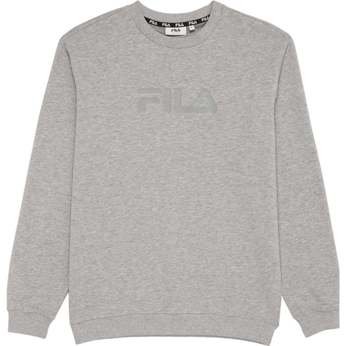 FILA Unisex Zanten Logo Crew Sweat Medium Grey Melange Größe: XL | Pullover Outlet | Unisex | Grau