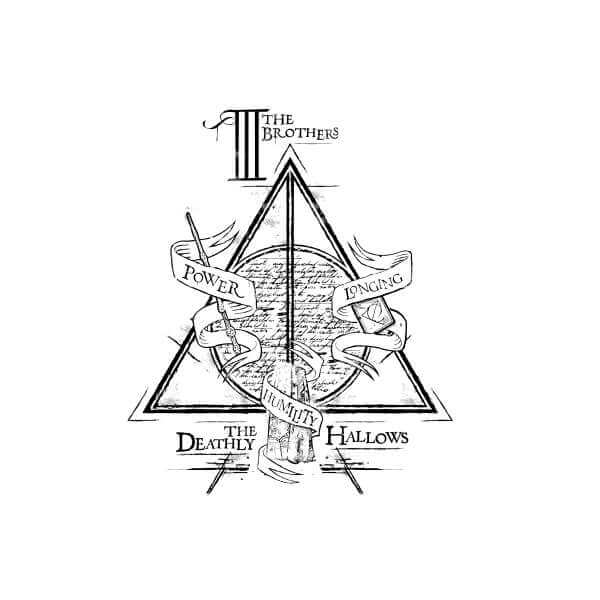 Harry Potter Three Dragons White trui - Wit - S