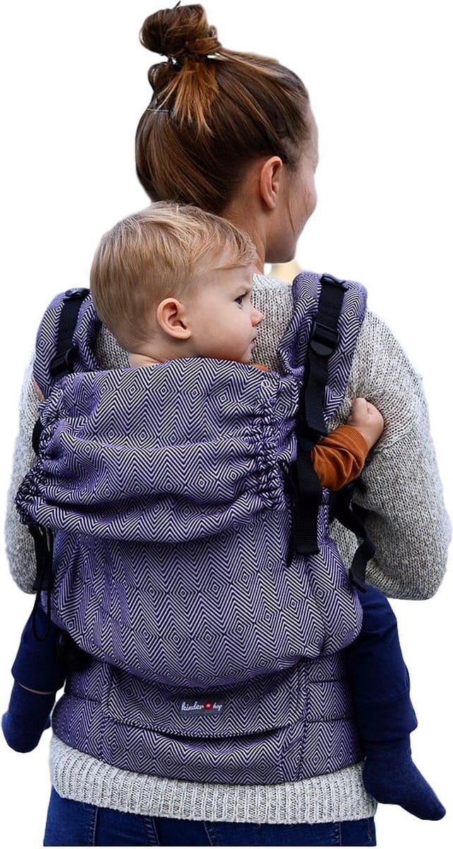 Kinder Hop Draagzak Multi Grow Diamond 100% Lila