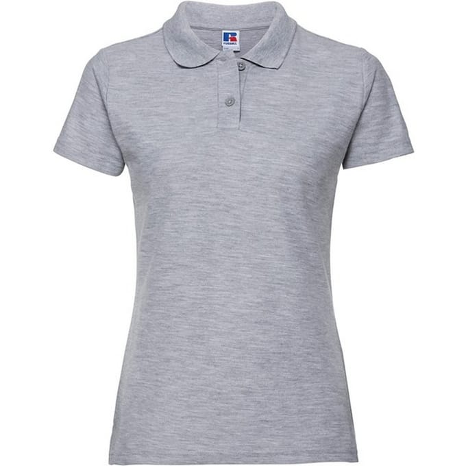 Russell Dames/Dames Polycotton Klassiek Poloshirt (Licht Oxford Grijs)