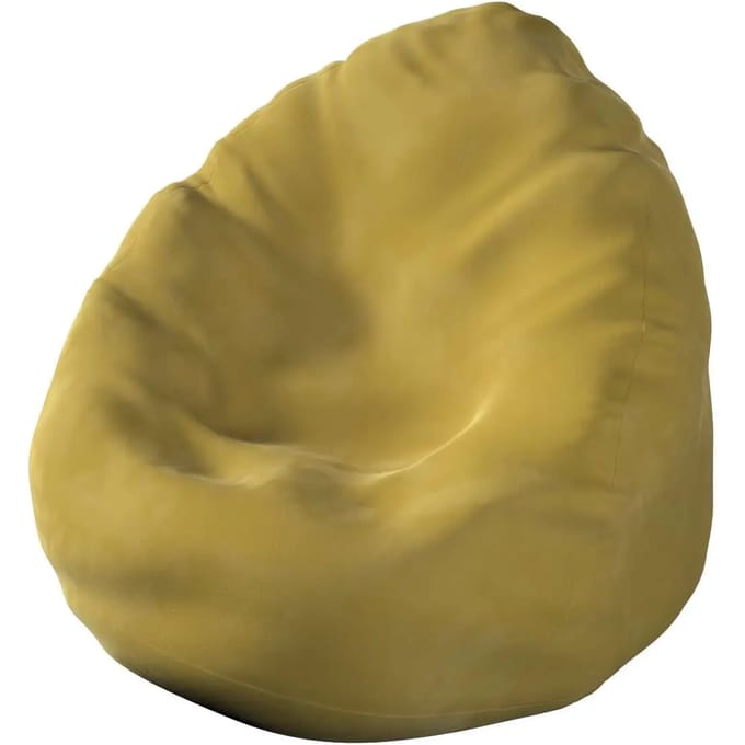 Poef Yellow Tipi Bowli Posh Velvet