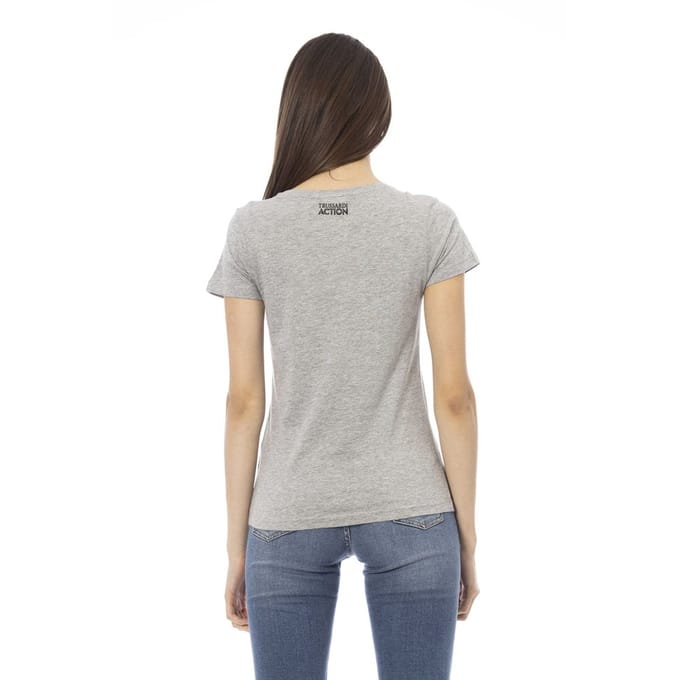 Frida Skull V-hals T-shirt Casual Stijl