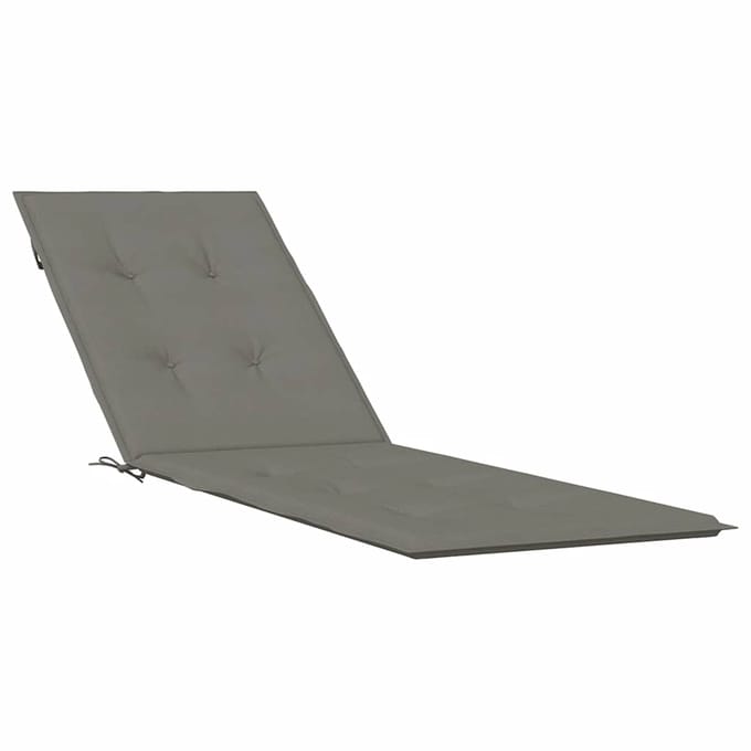 vidaXL - Terrasstoelkussen - (75+105) - x - 50 - x - 4 - cm - stof - gemêleerd - donkergrijs