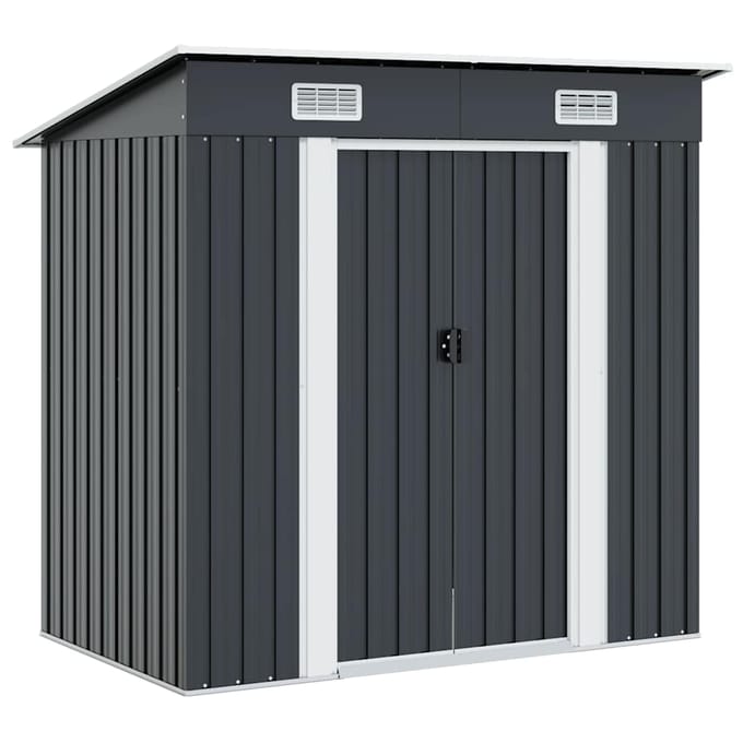 vidaXL - Tuinschuur - staal - antraciet