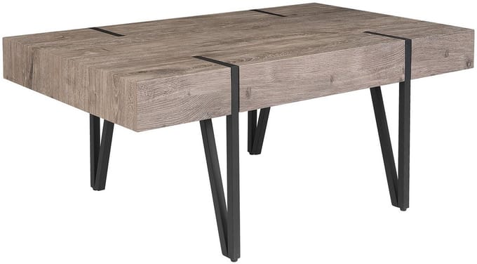 ADENA - Salontafel - Donkere houtkleur - MDF