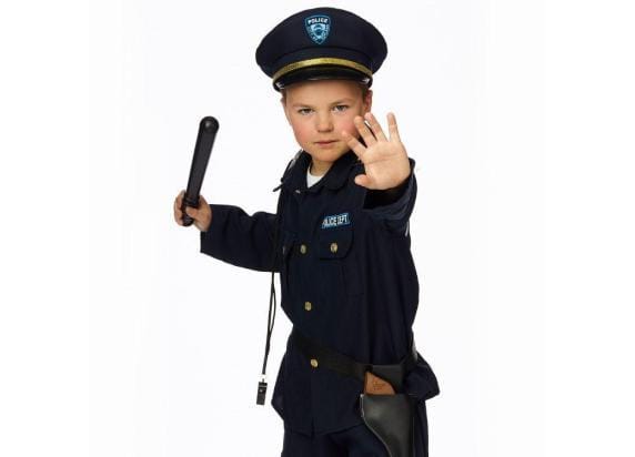 Politie jongen met kepie - Maat 164