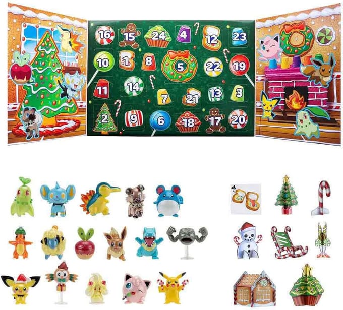 Pokemon Multi 24 Pieces Adventskalender Veelkleurig Kinderen