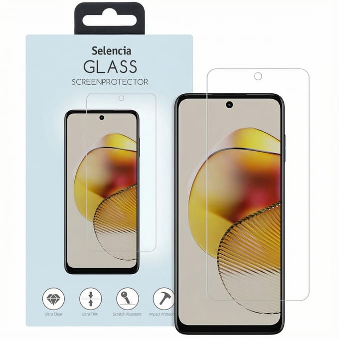 Selencia Screen Protector - Geschikt voor Motorola Moto G73 - Gehard Glas Screenprotector