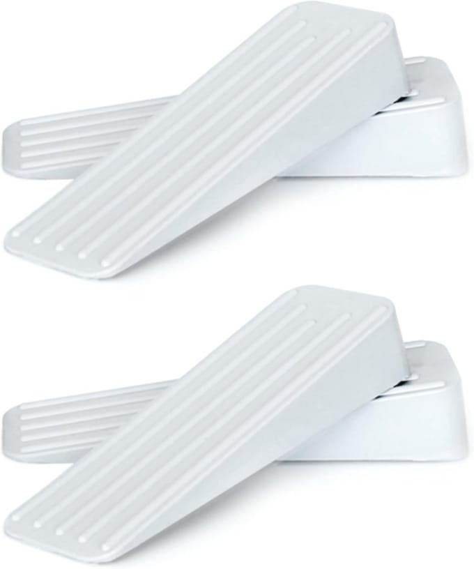Rubberen Deurstopper Met Antislip - Geschikt Voor Binnen En Buiten - 4 Stuks