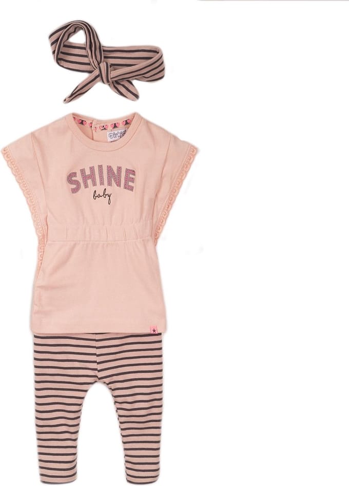Dirkje E-LOVE ME SHINE Baby Meisjes 2 pce Kledingset - Maat 68