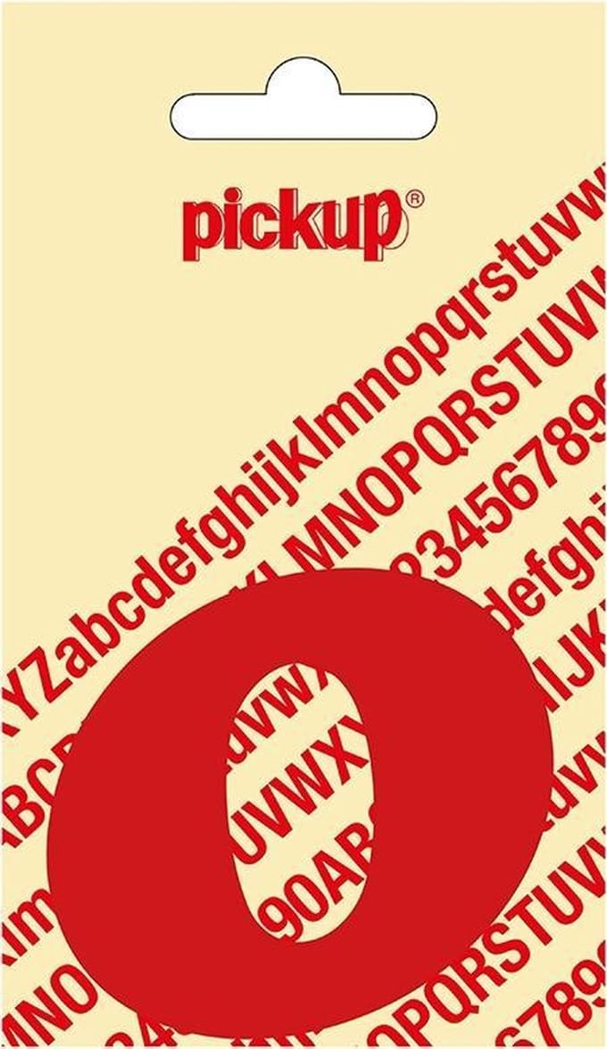 Pickup plakletter CooperBlack 60 mm - rood O