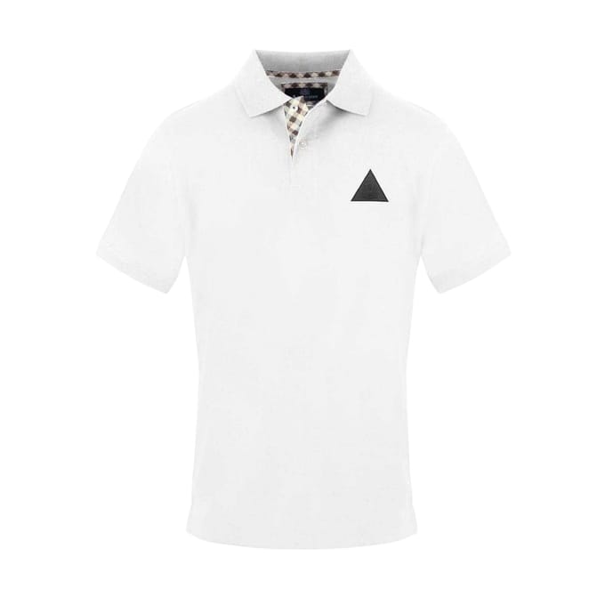 Aquascutum Heren Logo Poloshirt (Wit)