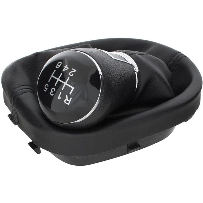 MODECAR - Versnellingspookknop - VW Touran II - Zwart - Chroom