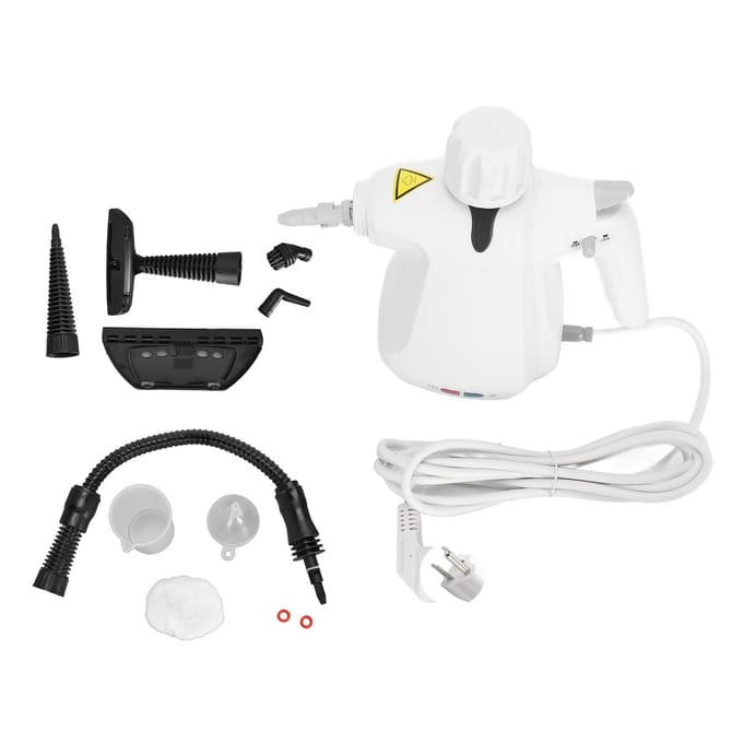 Drukhandstoomreiniger ABS Multifunctioneel Draagbaar Hoge Temperatuur Stoomreiniging white