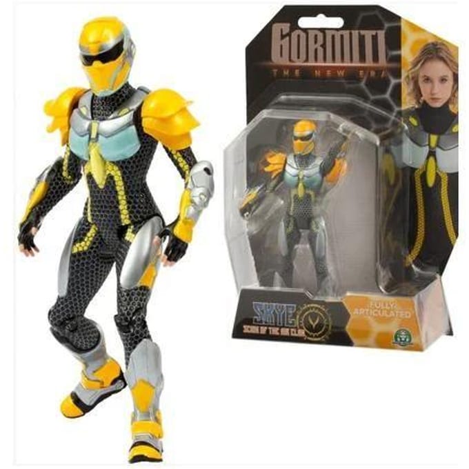 Figuur Gormiti 15 cm - Skye Scion Lucht - 9 gewrichten - Metaalachtig effect