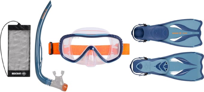 Beuchat Oceo Pmt Snorkelset Blauw EU 24-26