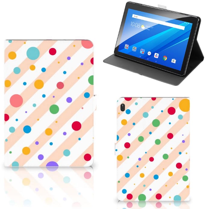 Lenovo Tab E10 Tablet Hoes Dots