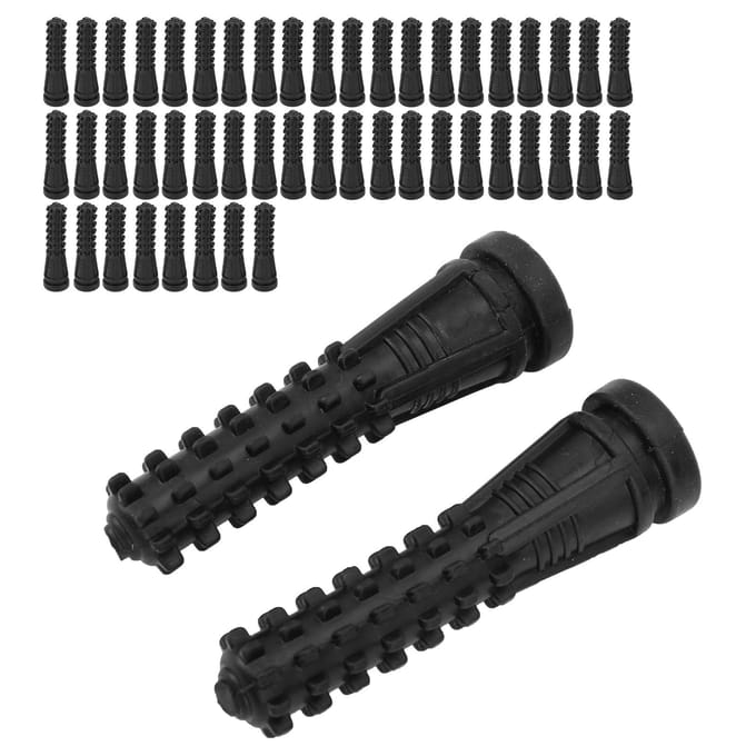 50 Stuks Pluimvingers Rubber Eendenplukvinger Haarverwijderingsstick voor Pluimvee black