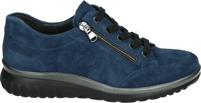Semler - L5135 - Dames veterschoenen - Kleur: Blauw - Maat: 41