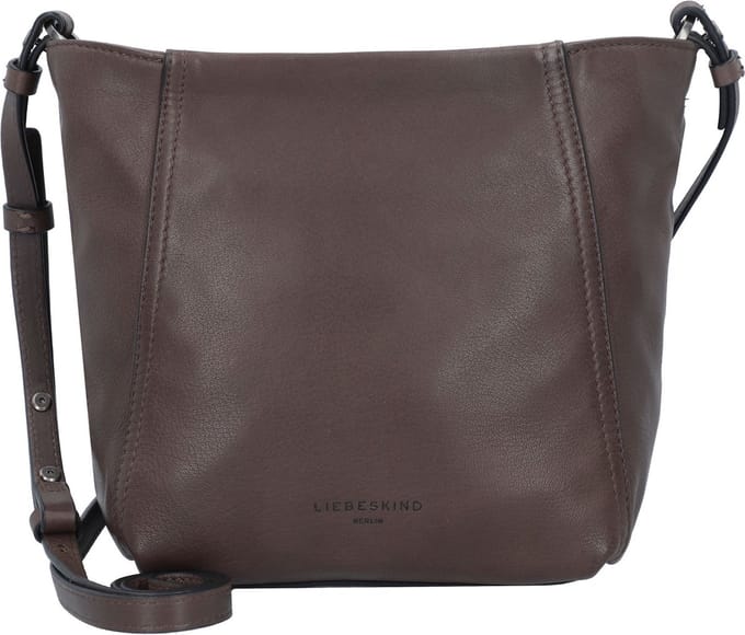 LIEBESKIND BERLIN Leren Schoudertas Chudy Sheep Natural Hobo Bag Light Truffel Donkerbruin