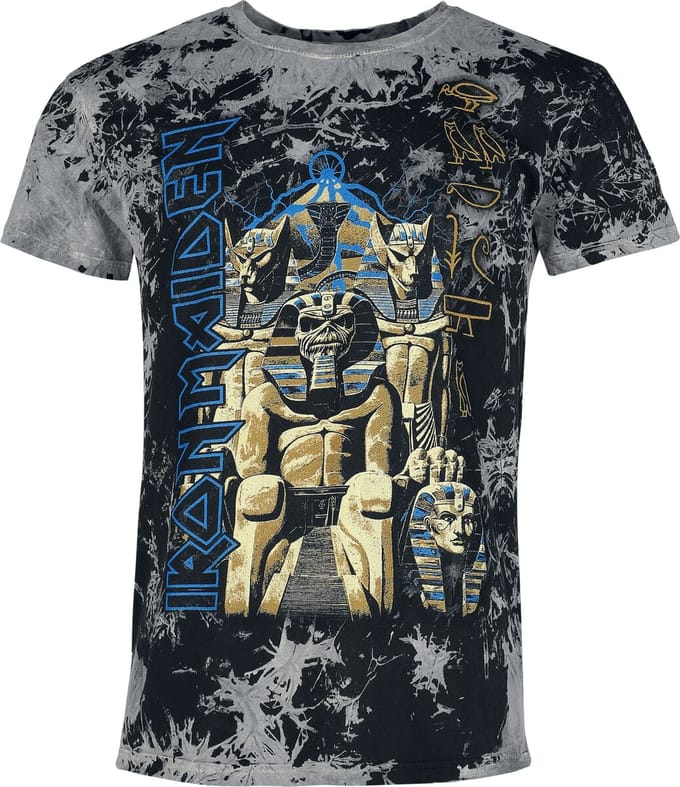 Iron Maiden T-shirt - Powerslave - S tot 4XL - voor Mannen - charcoal