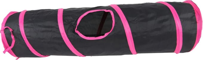 Boon Speeltunnel Nylon Zwart - Roze 85 x 25 cm