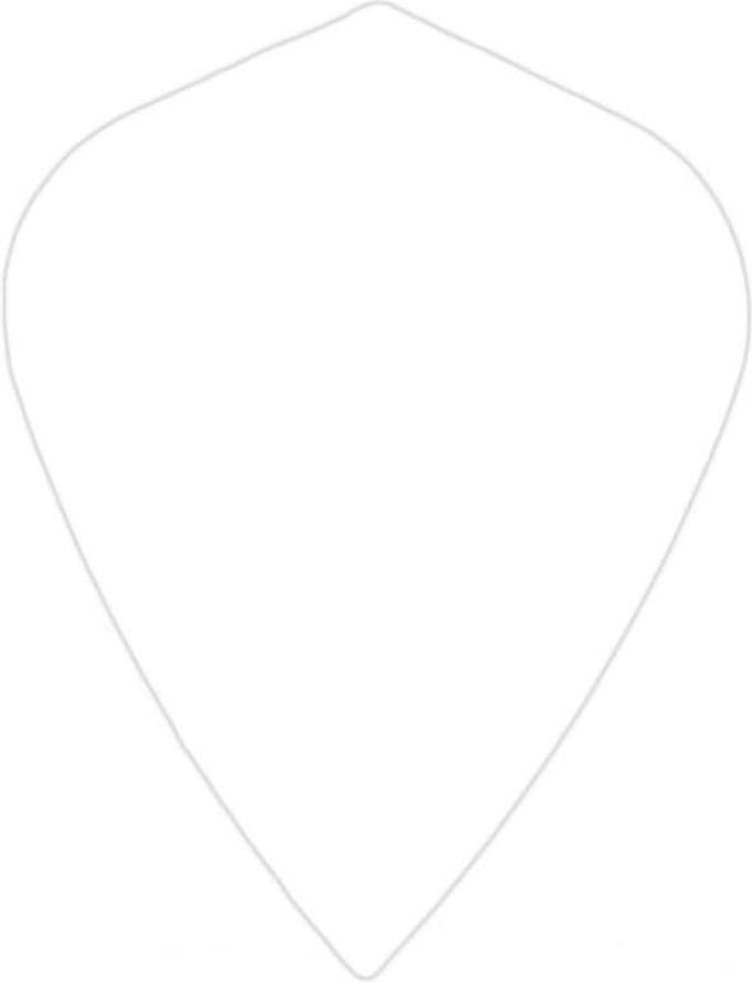 Poly Kite White - Dart Flights