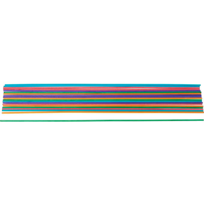 VBS Gekleurde houten staven - Ø 4 mm, 20 stuks