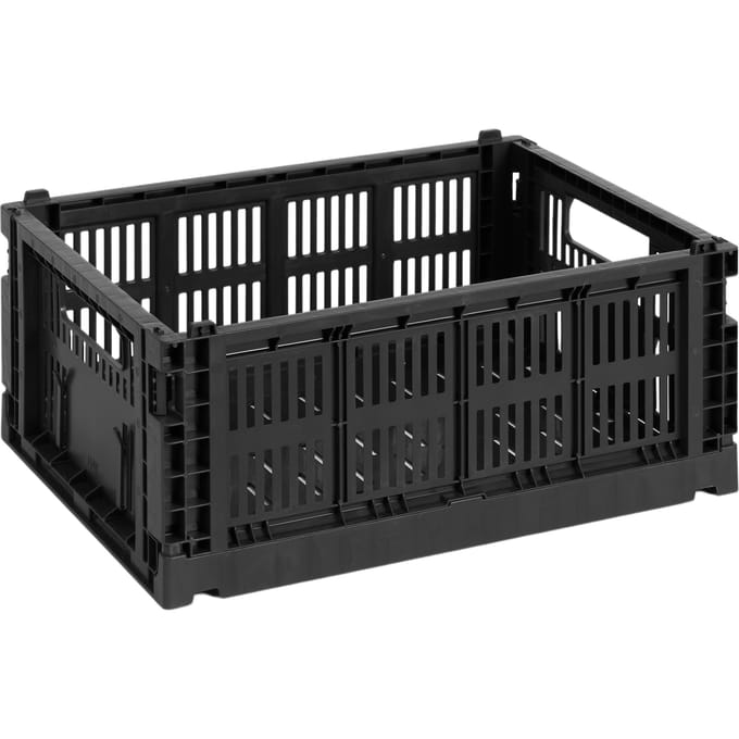 HAY Colour Crate Vouwkrat M recycled - black