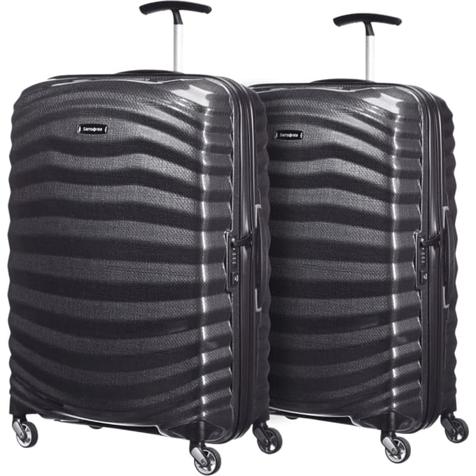 Samsonite Lite-Shock Spinner 69cm Duo Pack Black
