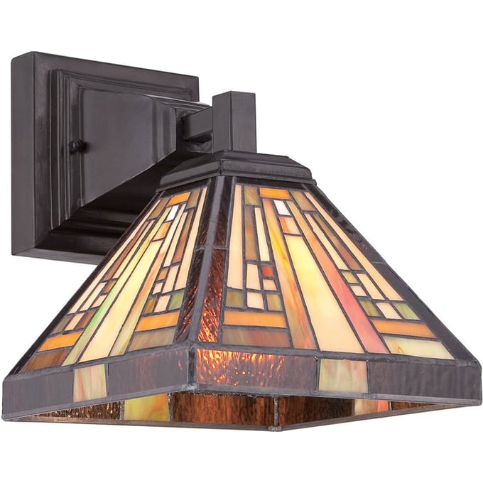 Quoizel Tifanny LED Wandlamp Stephen | 1X E27 Max 60W | Vintage Bronze
