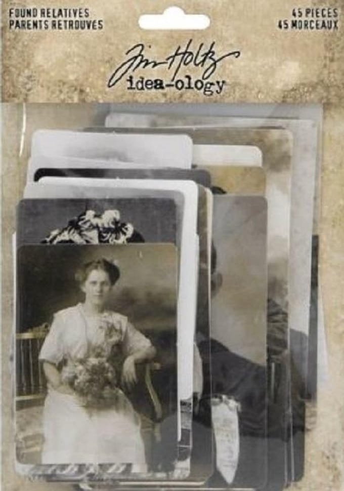 Idea-ology Tim Holtz Found Relatives (45pcs) (TH93798)