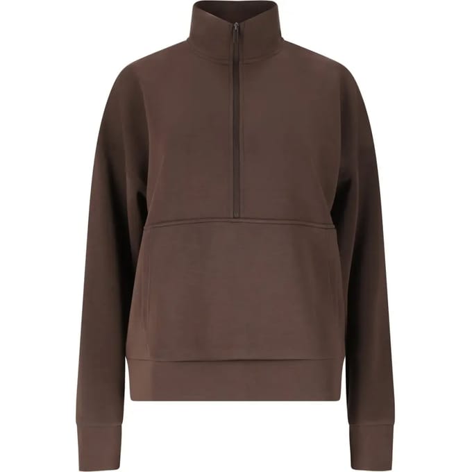 Dames sweatshirt met 1/2 rits Athlecia Jillnana