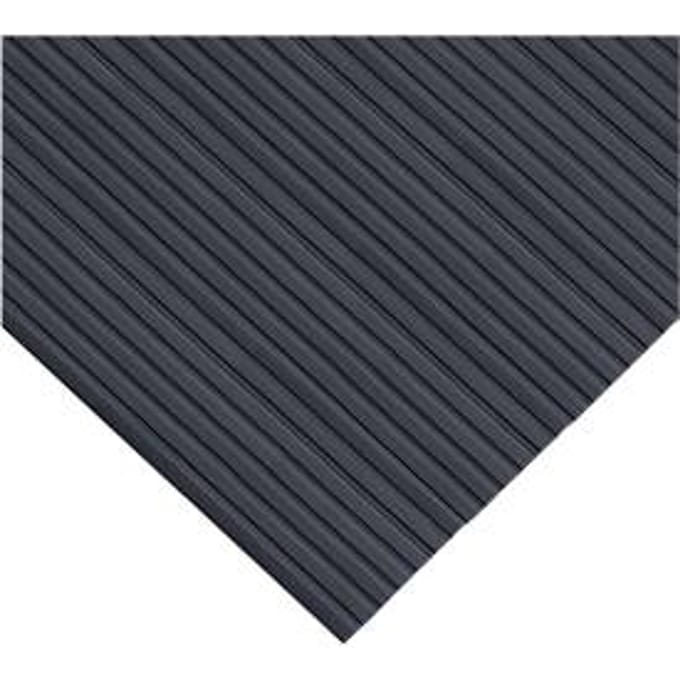 Ergonomische loper, 10 m rol, 800 mm breed, zwart