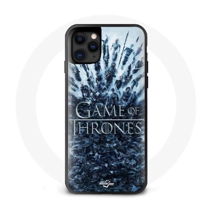 Coque pour Iphone 11 Game of Thrones saison 8 Episode 1 Le Trône de Fer Personnages logo Gris