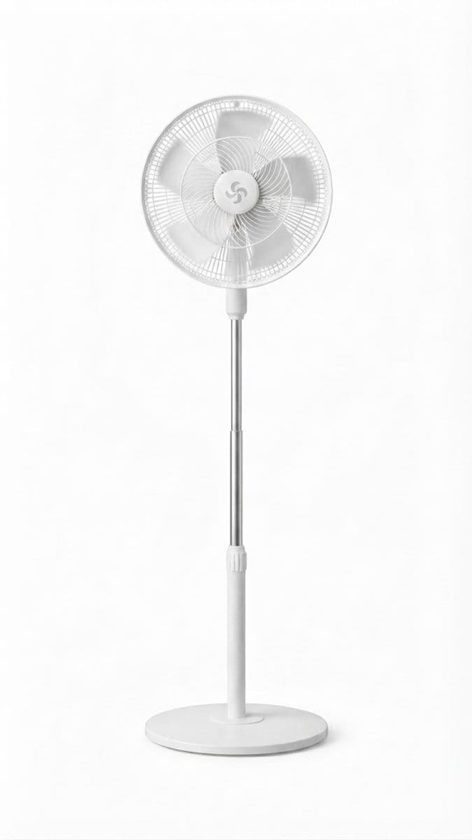 Ventilator - Tafelventilator - 25cm - 85W - 3 Snelheden - Oscillatiefunctie - Kantelbaar - Zwart